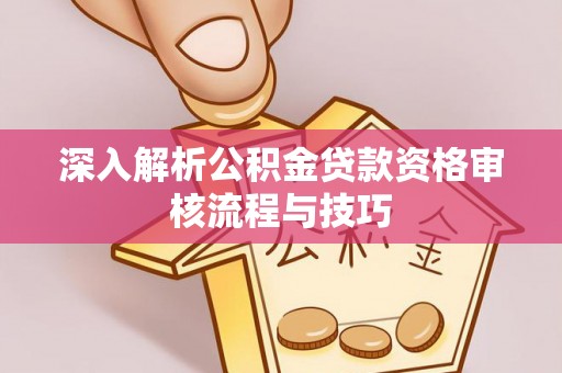 岳塘深入解析公积金贷款资格审核流程与技巧