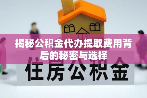 岳塘揭秘公积金代办提取费用背后的秘密与选择