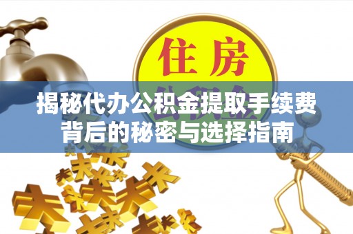 岳塘揭秘代办公积金提取手续费背后的秘密与选择指南